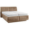 POLSTERBETT 180/200 cm  in Hellbraun  - Hellbraun/Weiss, Konventionell, Holz/Holzwerkstoff (180/200cm) - Beldomo - Sleep
