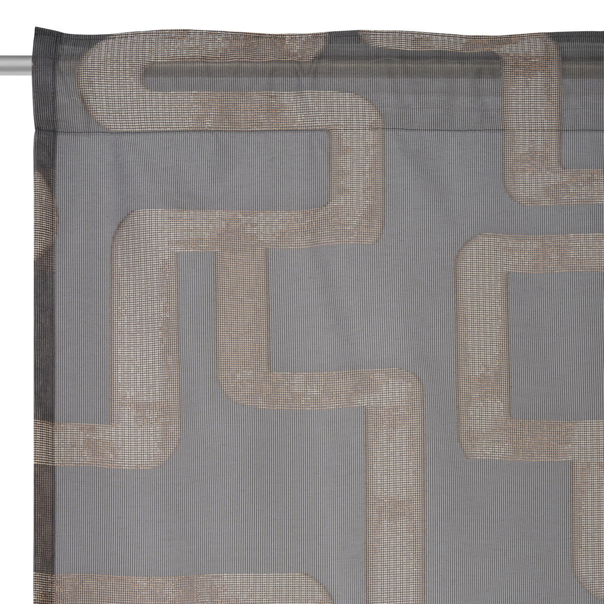 FERTIGVORHANG halbtransparent  - Braun, Design, Textil (140/260cm) - Dieter Knoll