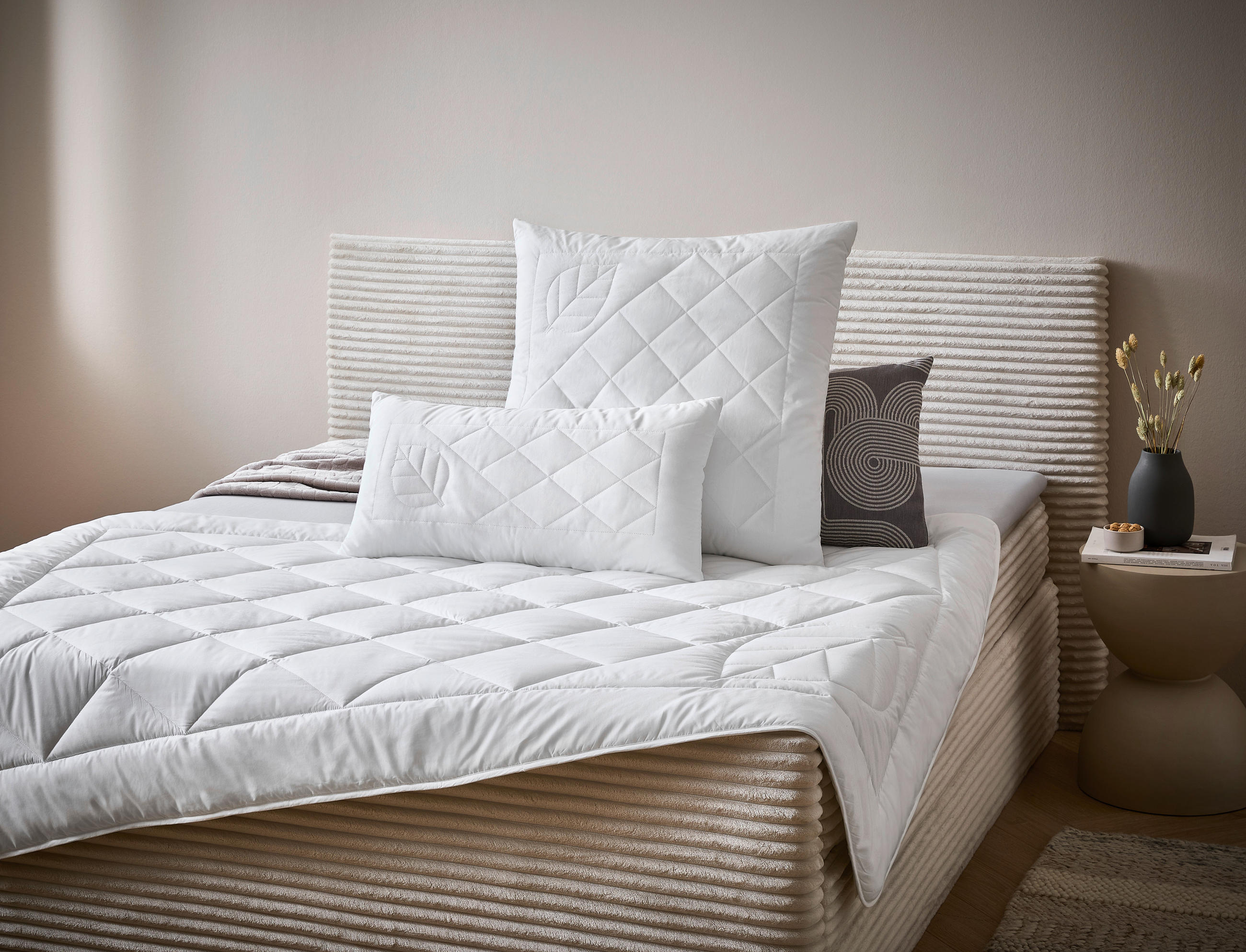 GANZJAHRESDECKE   135/200 cm   - Weiß, KONVENTIONELL, Textil (135/200cm) - Sleeptex