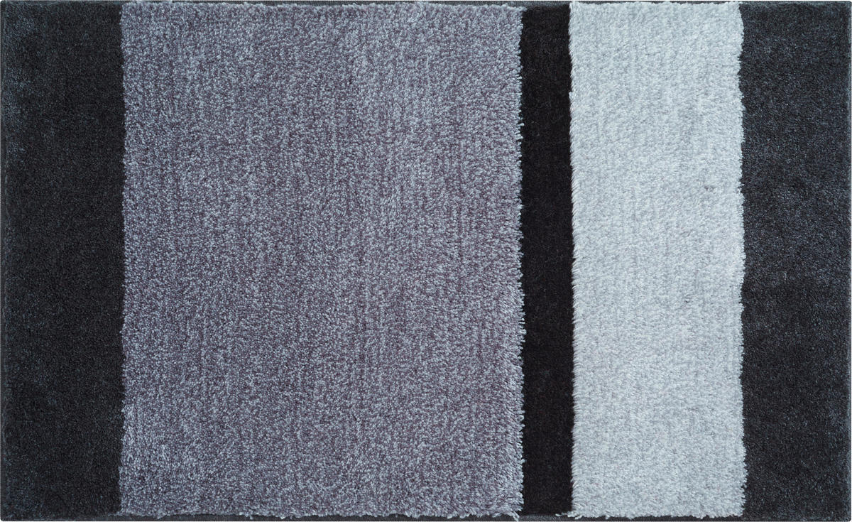 BADTEPPICH Room Anthrazit 60/100 cm  - Anthrazit, Basics, Kunststoff/Textil (60/100cm) - Grund