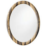 WANDSPIEGEL 80/60,5/2,7 cm    in oval  - Braun, LIFESTYLE, Glas/Holzwerkstoff (80/60,5/2,7cm) - Xora