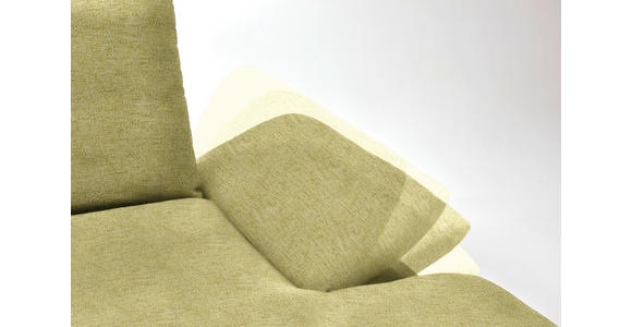 ECKSOFA in Flachgewebe Limette 314/159 cm - Limette/Schwarz, Design, Holz/Textil (314/159cm) - Dieter Knoll