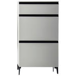 SCHUHKIPPER - Anthrazit/Schwarz, Design, Holzwerkstoff/Metall (60/116/30cm) - Moderano