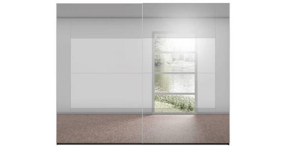 SCHWEBETÜRENSCHRANK 271/235/68 cm 2-türig  - Graphitfarben/Grau, Design, Glas/Holzwerkstoff (271/235/68cm) - Xora