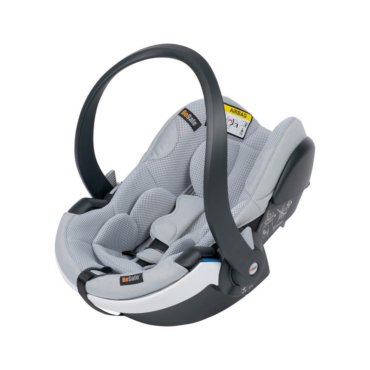 AUTO-SEDIŠTE ZA DECU  IZI GO MODULAR X2 I-SIZE  - siva/svetlosiva, Osnovno, tekstil/plastika (4,7kg) - Besafe