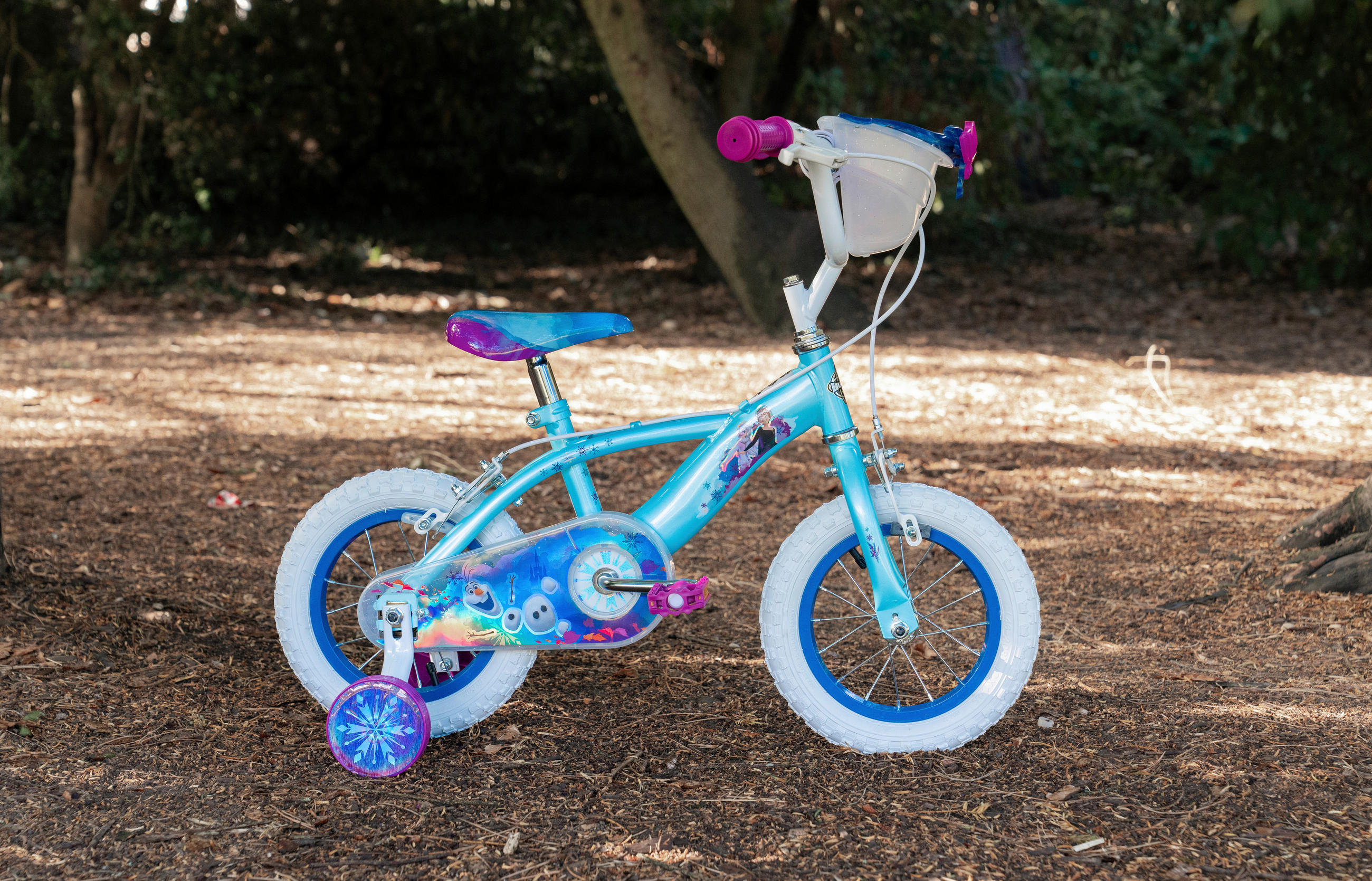KINDERFAHRRAD 12 Zoll  - Pastellblau/Lila, Basics, Metall (54/75/85cm)