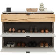 SCHUHSCHRANK 121,9/85,9/37,1 cm  - Wildeiche/Schwarz, Design, Holz/Holzwerkstoff (121,9/85,9/37,1cm) - Dieter Knoll