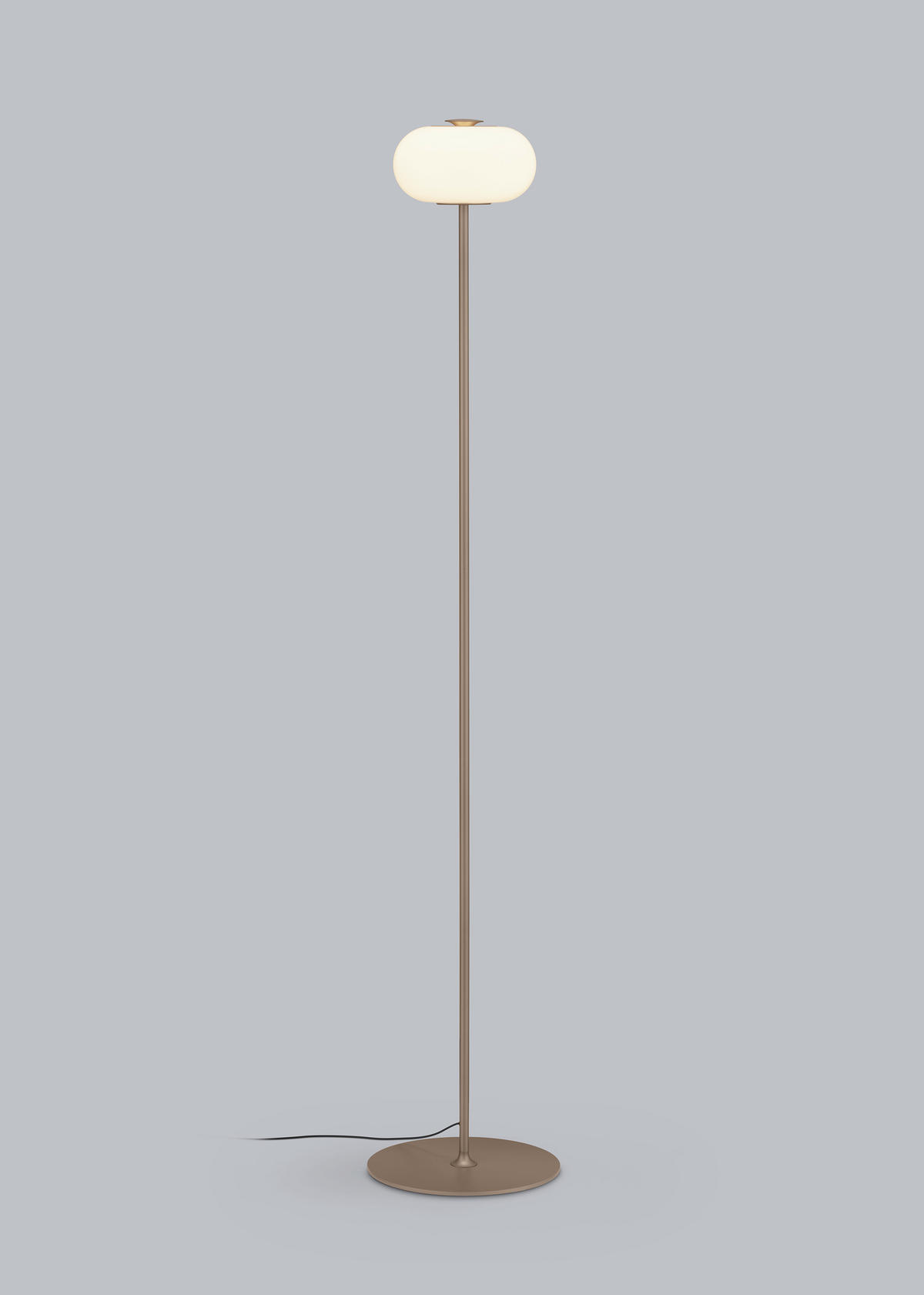 LED-STEHLEUCHTE Sapo 20 / 28/150 cm   - Weiß/Cappuccino, Design, Glas/Metall (20 / 28/150cm) - Helestra