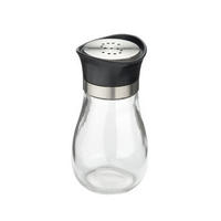 SALZSTREUER   11 cm - Klar/Edelstahlfarben, Basics, Glas/Kunststoff (11cm) - Justinus
