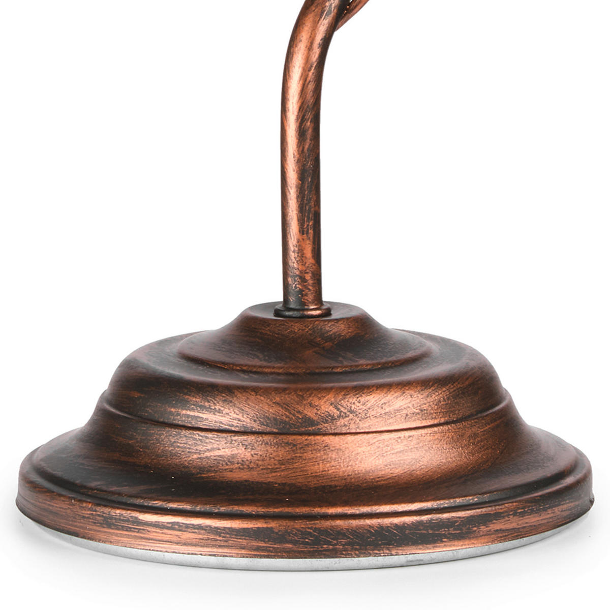 TISCHLEUCHTE 25/35 cm   - Braun/Weiß, KONVENTIONELL, Glas/Kunststoff (25/35cm)