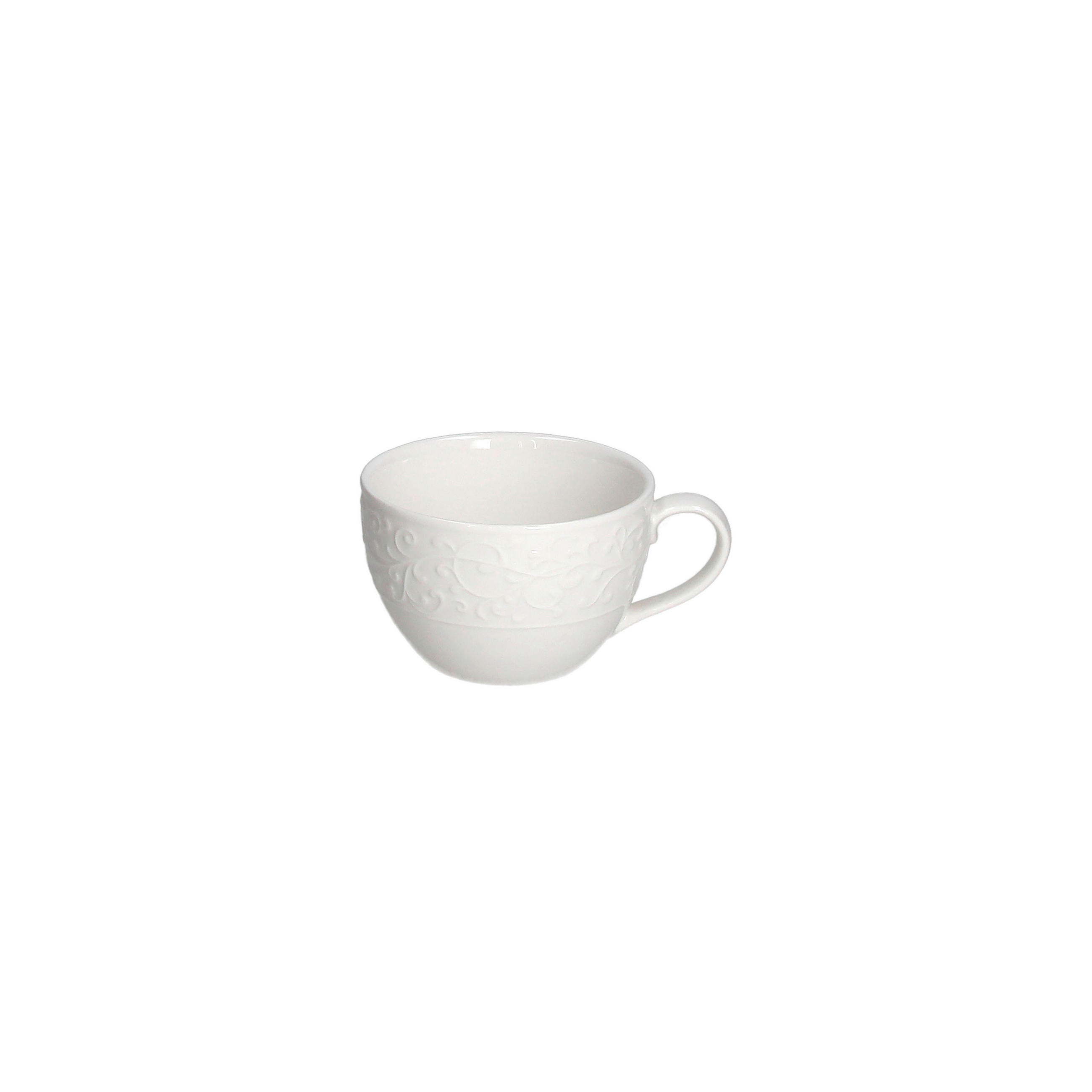 SKODELICA ZA ČAJ  Jasmin Bianco  200 ml      - bela, Basics, keramika (11/9/6cm) - Tognana