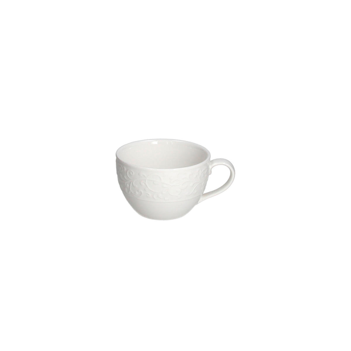 ŠOLJA ZA ČAJ   200 ml  - bela, Osnovno, keramika (11/9/6cm) - Tognana
