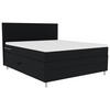 BOXSPRINGBETT 180/200 cm  in Schwarz  - Chromfarben/Schwarz, KONVENTIONELL, Kunststoff/Textil (180/200cm) - Boxxx