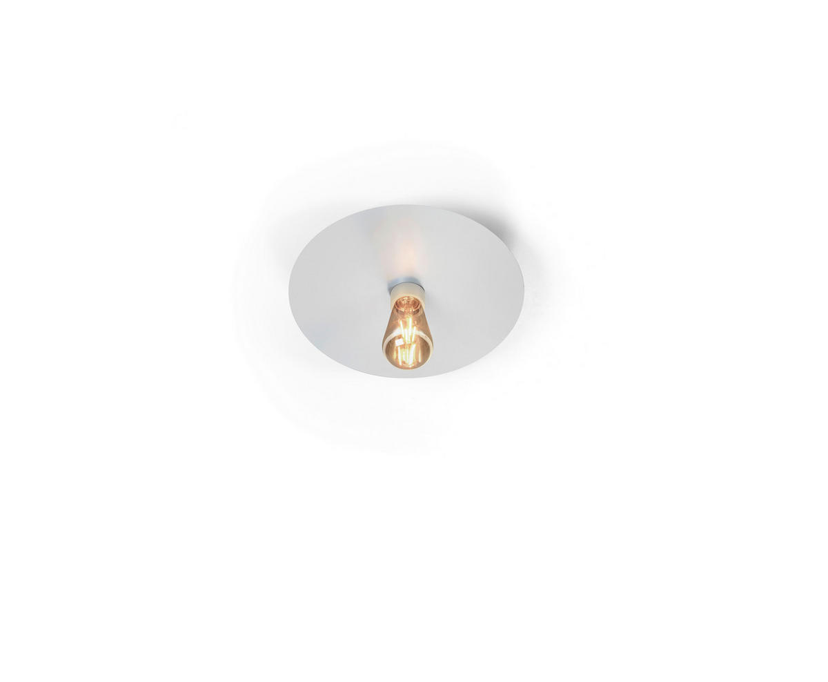 DECKENLEUCHTE Chio 24/6,5 cm   - Weiß, Basics, Metall (24/6,5cm) - BOPP