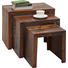 BEISTELLTISCHSET Recyclingholz massiv Multicolor - Multicolor, LIFESTYLE, Holz (55/45/35cm) - Landscape BEISTELLTISCHSET Recyclingholz massiv Multicolor - Multicolor, LIFESTYLE, Holz (55/45/35cm) - Landscape