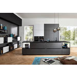 EINBAUKÜCHE   - Graphitfarben, Design, Holzwerkstoff/Metall - Dieter Knoll