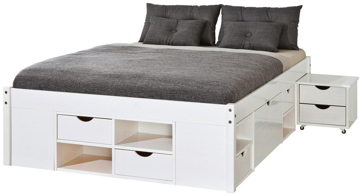 EINZELZIMMER Weiß  - Naturfarben/Weiß, MODERN, Holz - MID.YOU