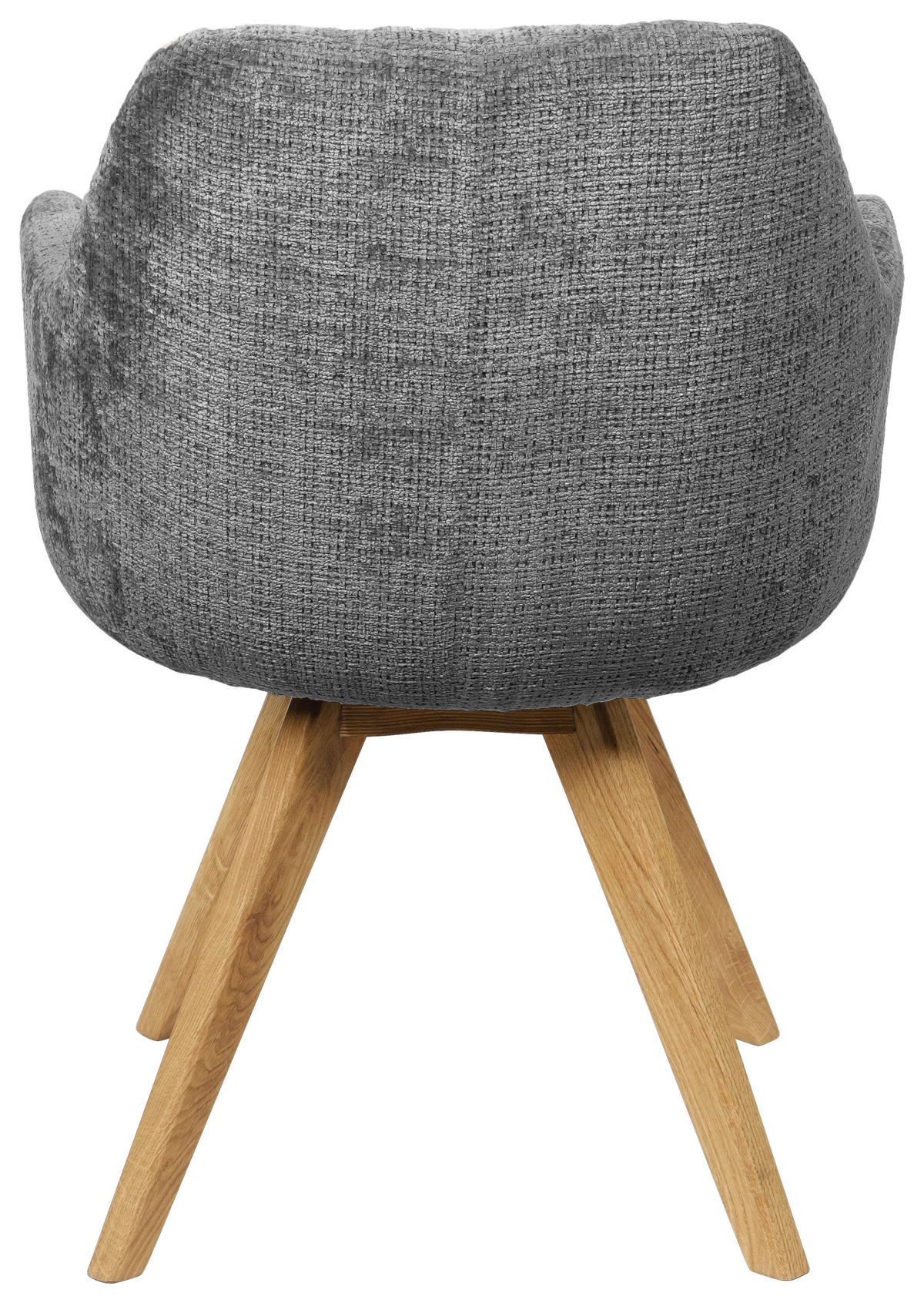 ARMLEHNSTUHL in Holz, Textil Grau  - Naturfarben/Grau, KONVENTIONELL, Holz/Textil (59/85/65cm) - Linea Natura
