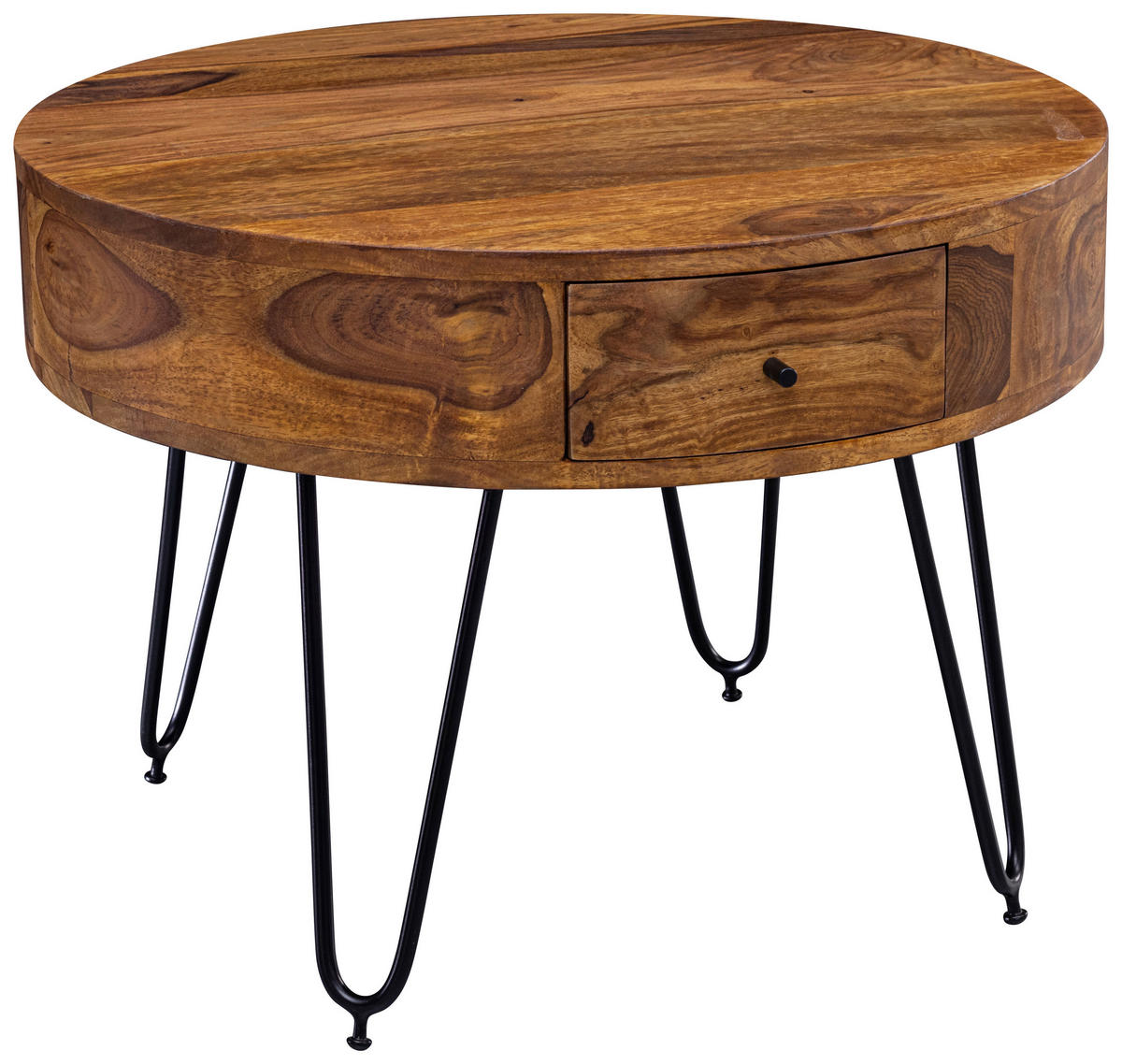 KLUB STOLIĆ boje sheeshama  drvo  - boje sheeshama/crna, Moderno, metal/drvo (60/60/44,5cm) - MID.YOU