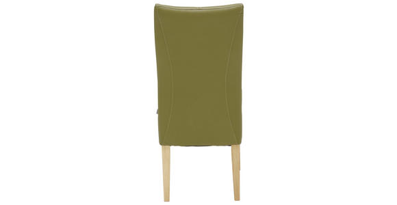 STUHL in Holz, Textil Grün, Eichefarben - Eichefarben/Grün, KONVENTIONELL, Holz/Textil (44/98/64cm) - Venda