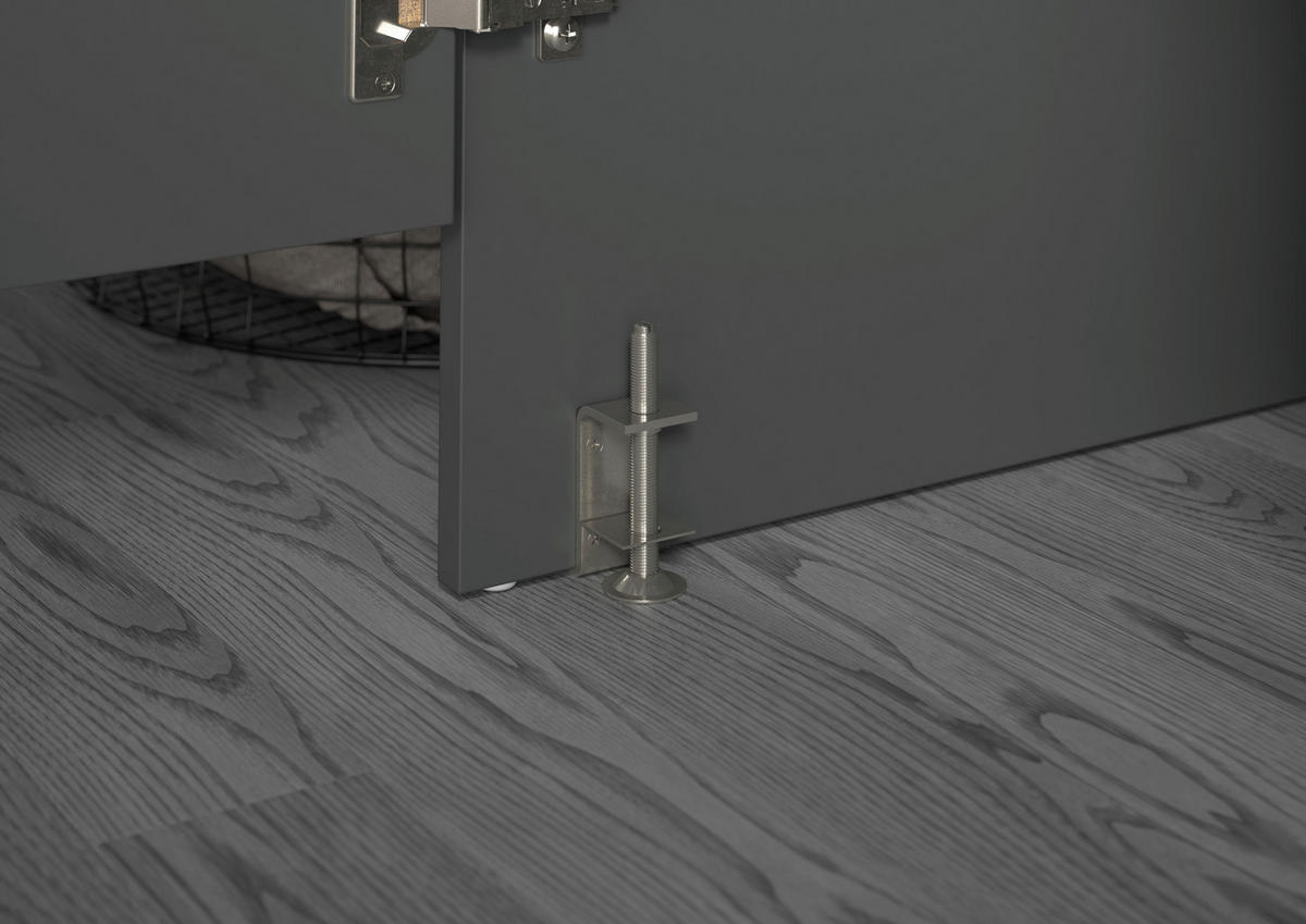 HAUSWIRTSCHAFTSRAUM 126/195/68 cm  in Anthrazit  - Anthrazit, Basics, Holzwerkstoff (126/195/68cm) - MID.YOU