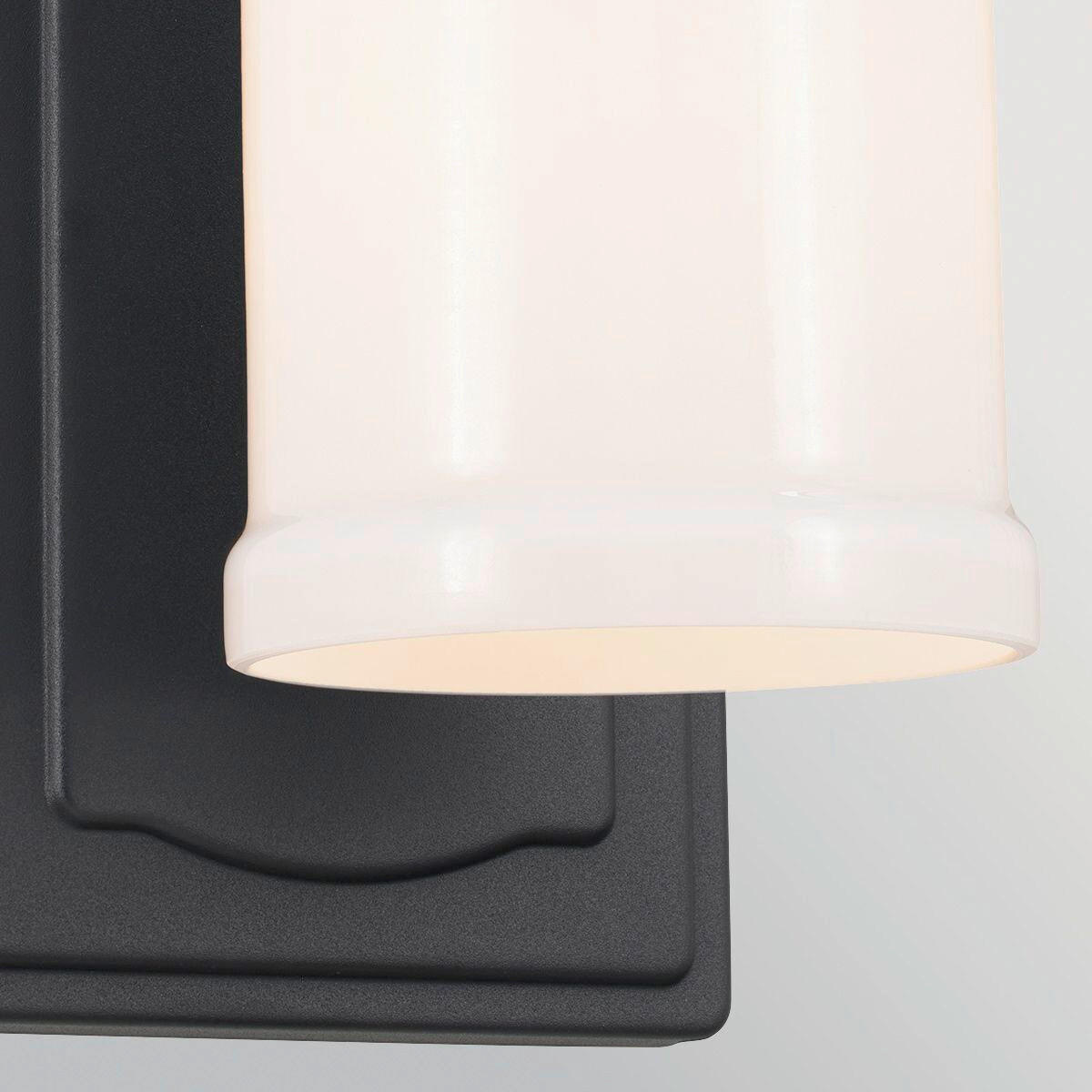 WANDLEUCHTE Kichler 30,5/12,7/15,9 cm  - Schwarz, KONVENTIONELL, Glas/Metall (30,5/12,7/15,9cm) - Elstead Lighting