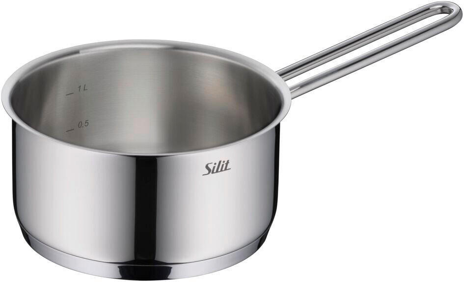 STIELKASSEROLLE Extra Cook 2L L  - Edelstahlfarben, Basics, Metall (32,5/17,8/9,3cm) - Silit