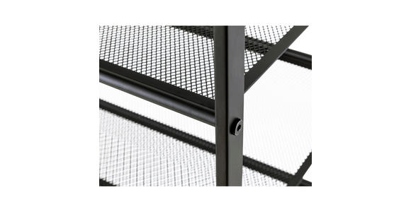 SCHUHREGAL 72/102,5/30 cm  - Schwarz, Basics, Kunststoff/Metall (72/102,5/30cm) - Xora