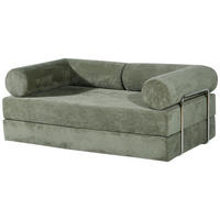 SCHLAFSOFA Cord Grün  - Grün, Design, Textil (180/70cm) - P & B