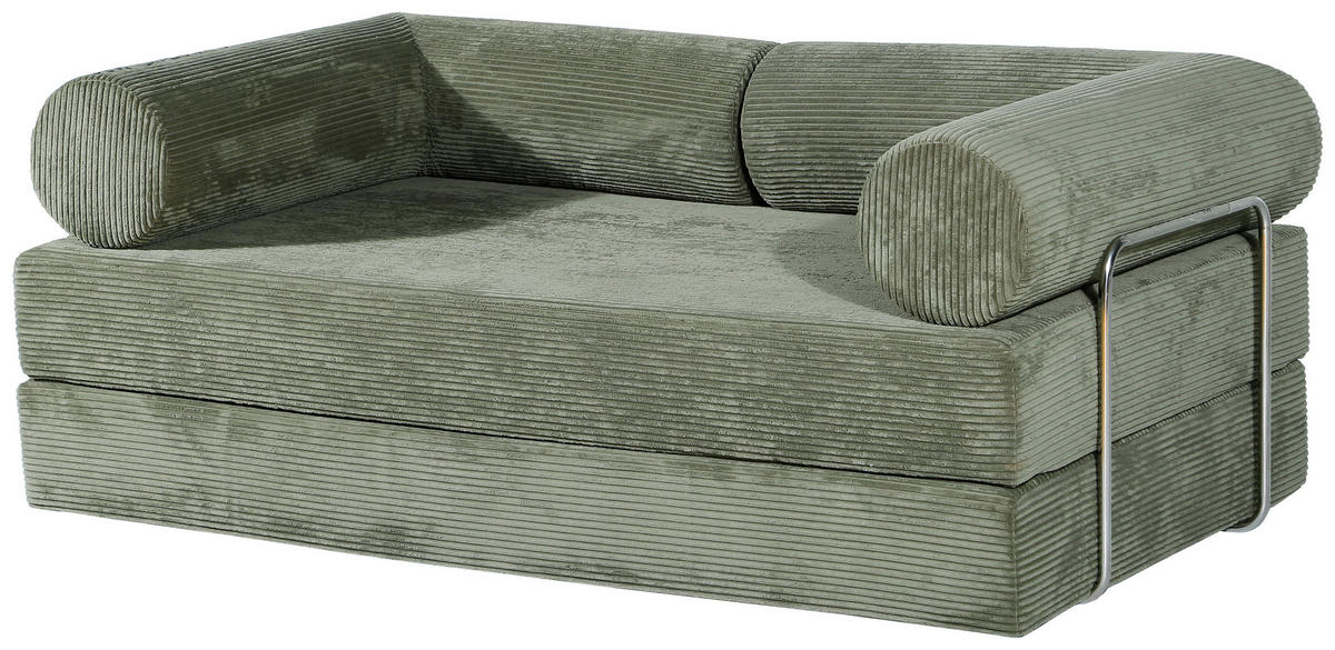 SESSEL in Cord Grün  - Grün, Design, Textil (180/70/100cm) - P & B