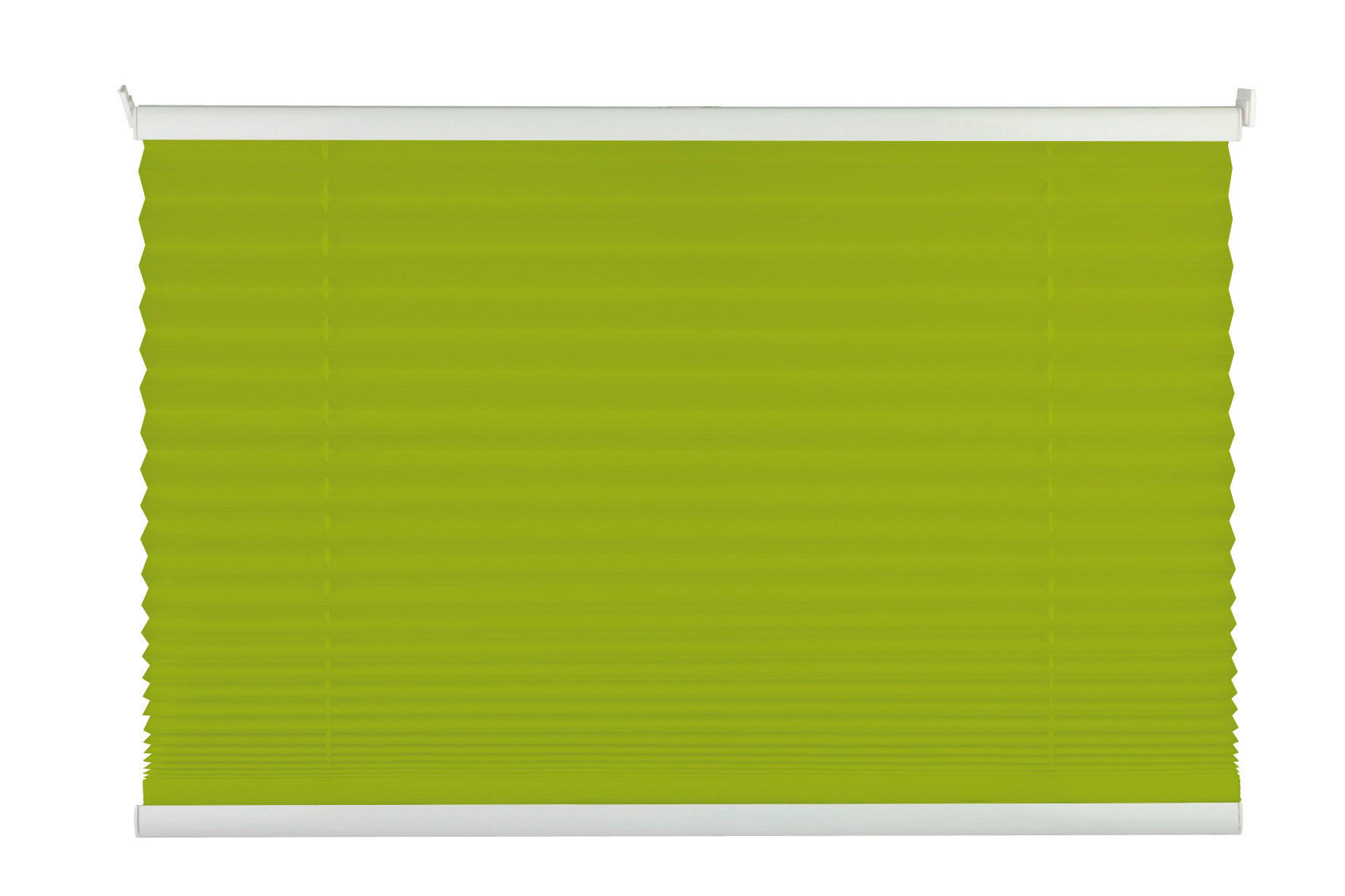 PLISSEE  halbtransparent   100/130 cm   - Grün, Basics, Textil (100/130cm)