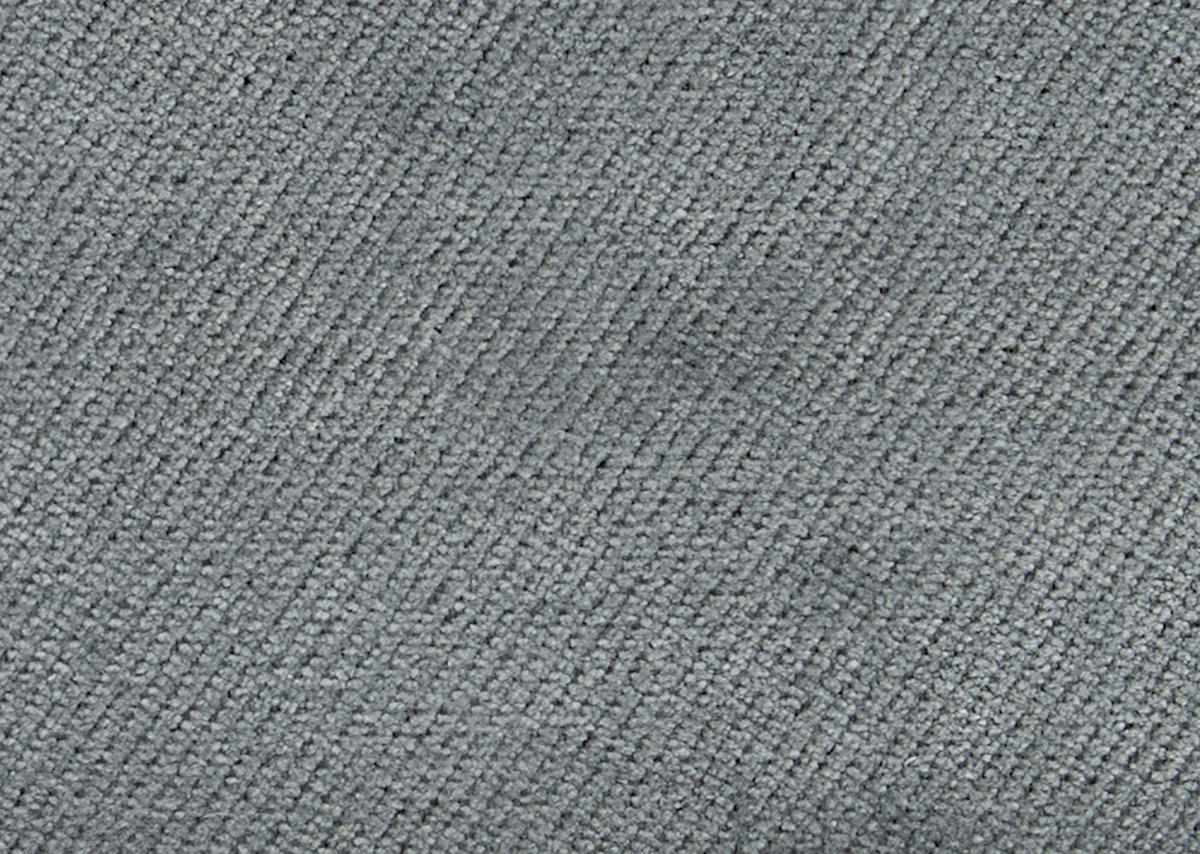 ECKSOFA Chenille, Flachgewebe Dunkelgrau  - Dunkelgrau/Schwarz, Design, Textil/Metall (180/284cm) - Dieter Knoll