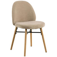 STUHL  in  - Eichefarben/Beige, Design, Holz/Textil (58,5/80/60cm) - MID.YOU