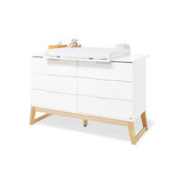 WICKELKOMMODE PINOLINO BRIDGE 146/101/77 cm  - Eschefarben/Weiß, Design, Holz/Holzwerkstoff (146/101/77cm) - Pinolino