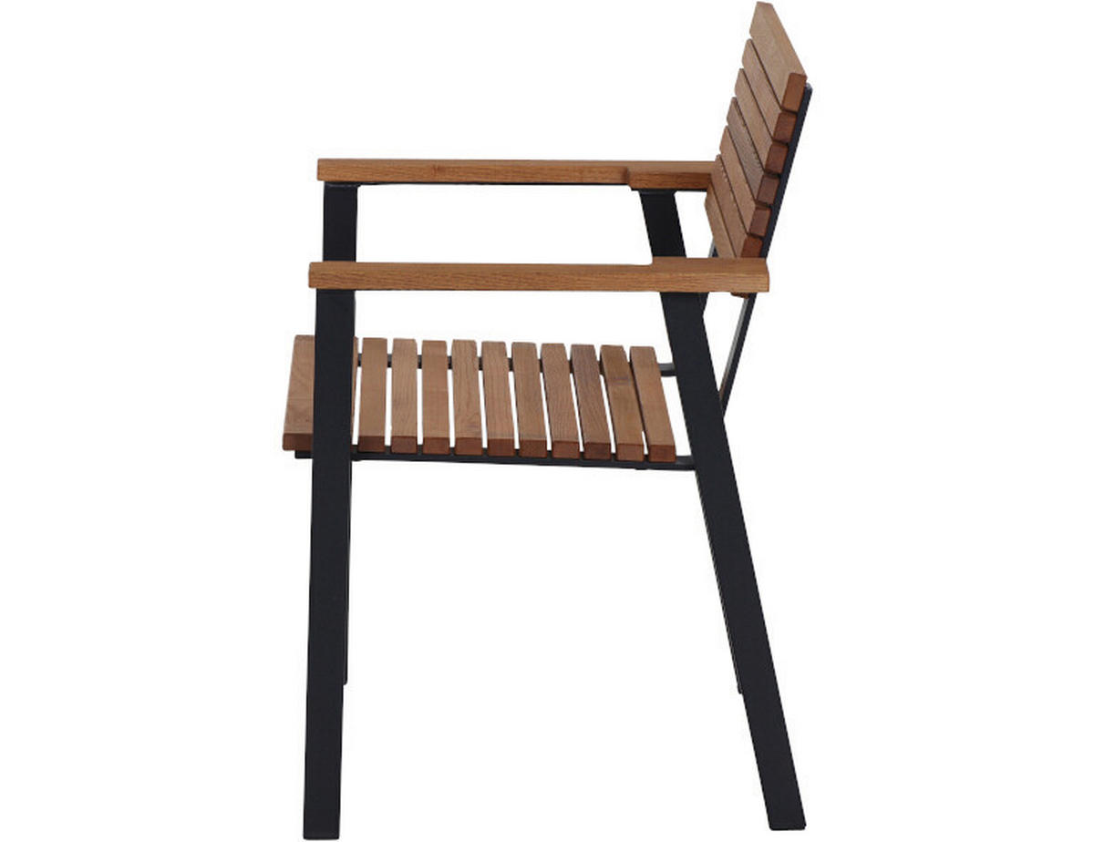 GARTENSESSEL-SET in Holz, Metall Naturfarben  - Naturfarben, Basics, Holz/Metall (60/83/58,5cm) - Siena Garden