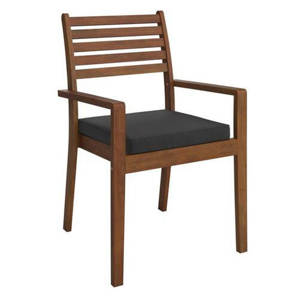 GARTENTISCHGRUPPE  - Anthrazit/Teakfarben, MODERN, Holz/Textil (90/65/75/82/90/62cm) - Ambia Garden