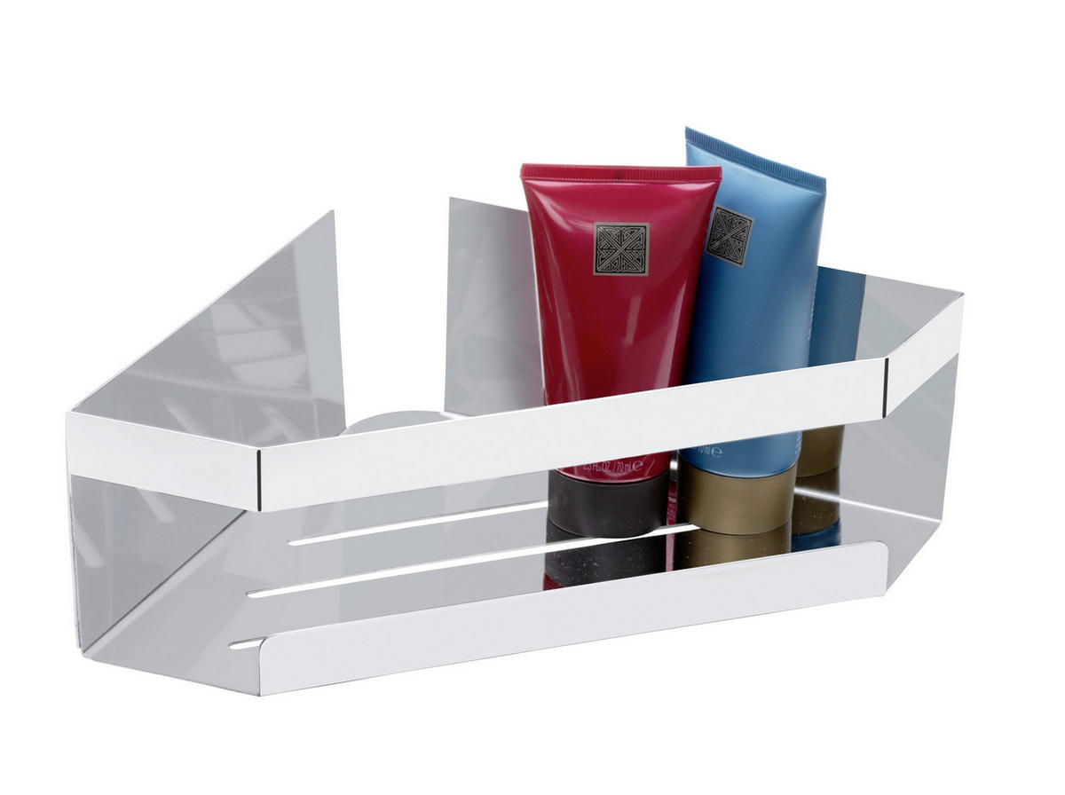 DUSCHABLAGE Metall  - Edelstahlfarben, KONVENTIONELL, Metall (28,5/8/18cm) - Schöner Wohnen