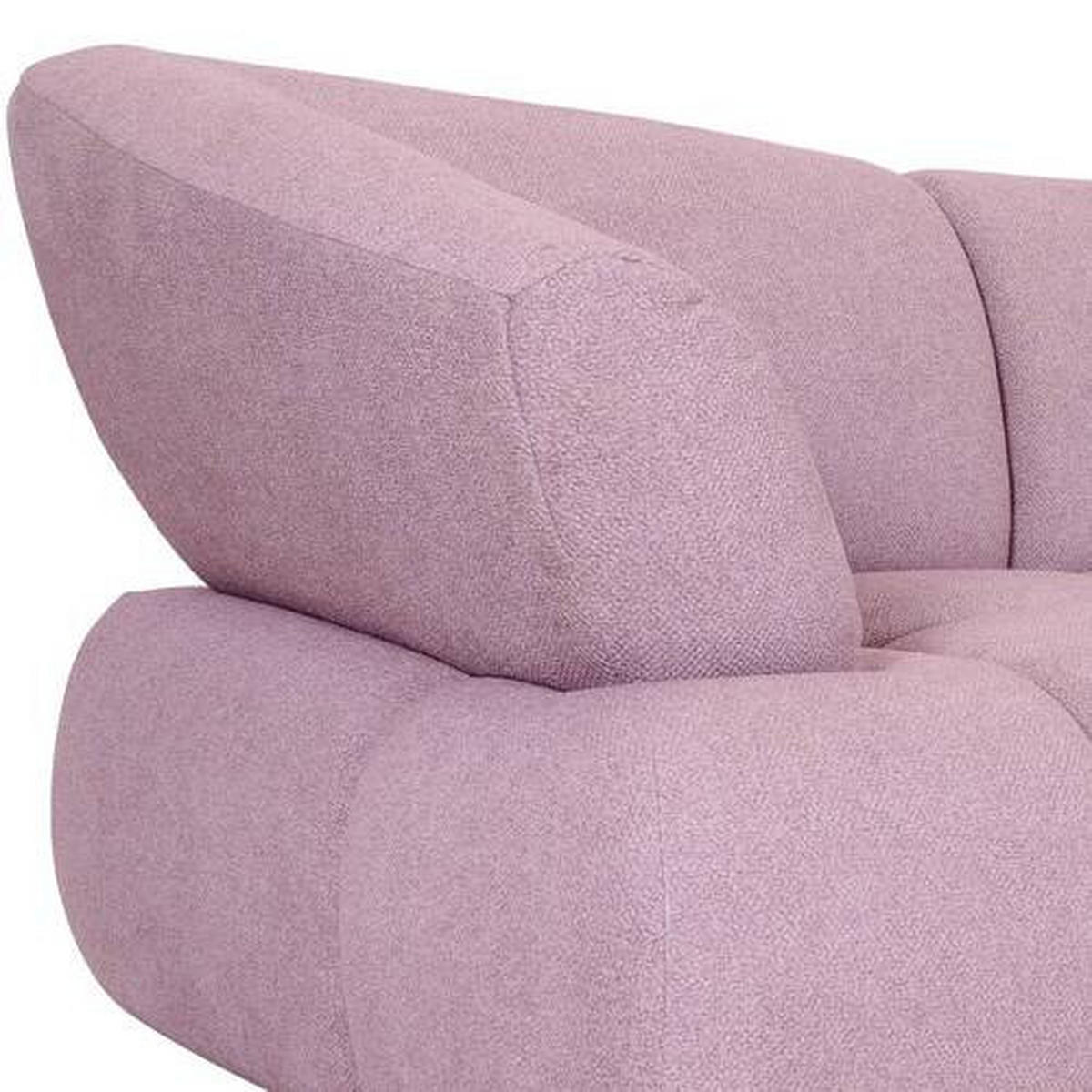 HÖRNSOFFA i velour gammalrosa  - svart/gammalrosa, Design, textil/plast (283/220cm) - MID.YOU