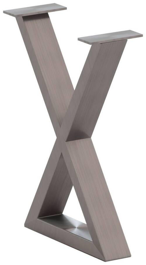 BANKGESTELL 6/45/32 cm  - Edelstahlfarben, Design, Metall (6/45/32cm) - Waldwelt