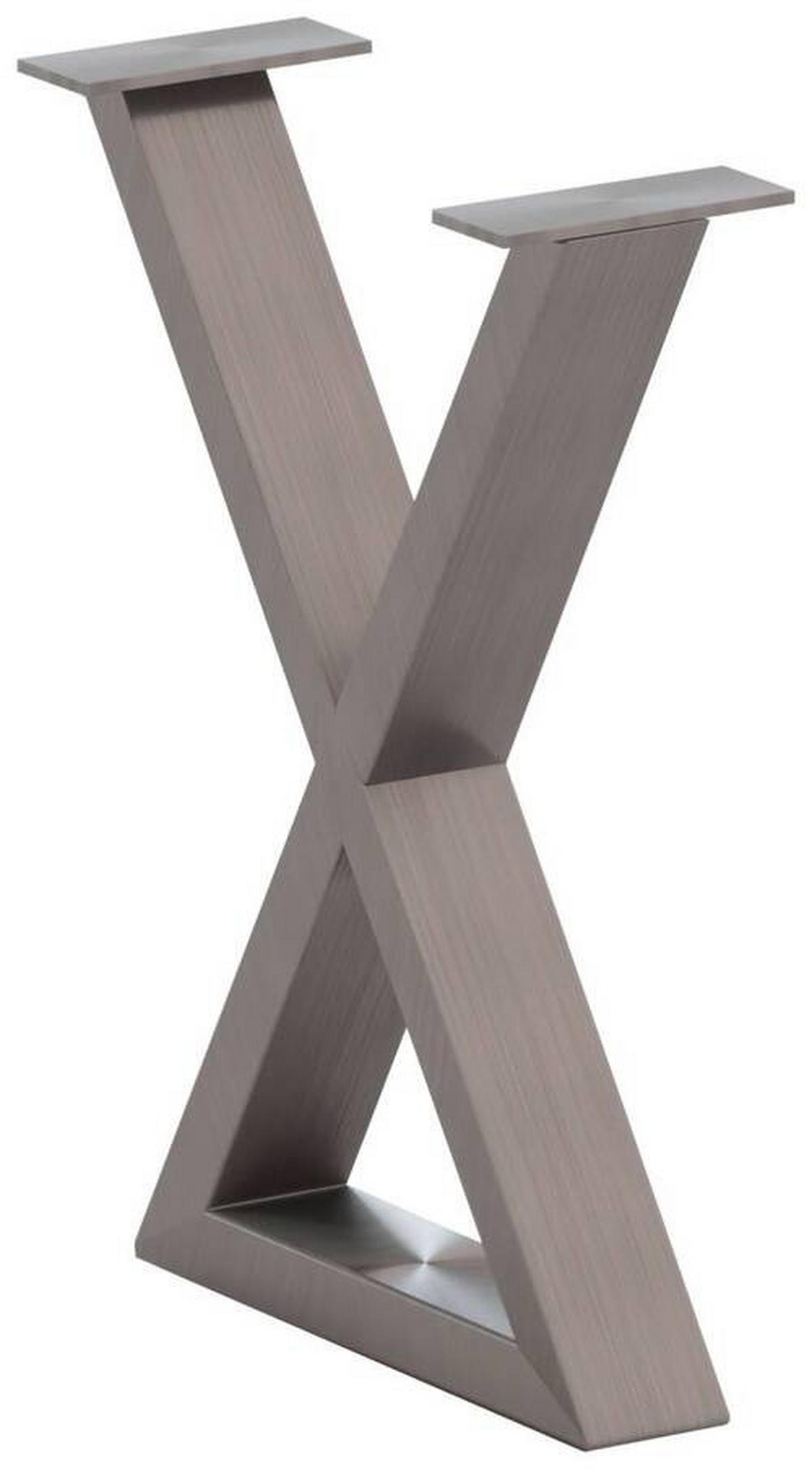 BANKGESTELL in  - Edelstahlfarben, Design, Metall (6/45/32cm) - Waldwelt