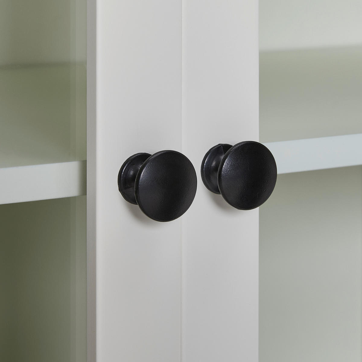 VITRINA 100/165/43 cm   - bijela/srebrne boje, Lifestyle, staklo/drvni materijal (100/165/43cm) - MID.YOU