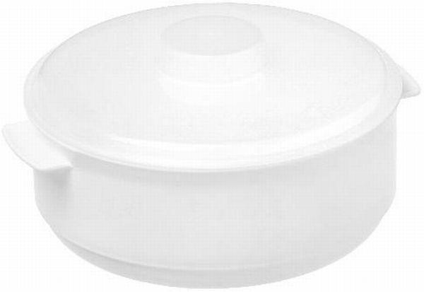 Mikrowellenschüssel Kunststoff Weiß Ricco D/H: 15,5/8,4 cm