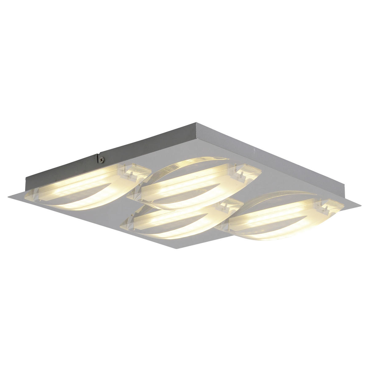 LED-DECKENLEUCHTE 30/5 cm   - Chromfarben, Basics, Kunststoff/Metall (30/5cm) - Näve