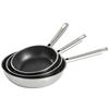 PFANNENSET ELEGANCE Edelstahl  - Edelstahlfarben/Schwarz, Design, Metall (20+24+28cm) - Rösle