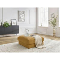 HOCKER LEONARD Struktur Gelb  - Gelb/Schwarz, MODERN, Kunststoff/Textil (86/43/86cm)