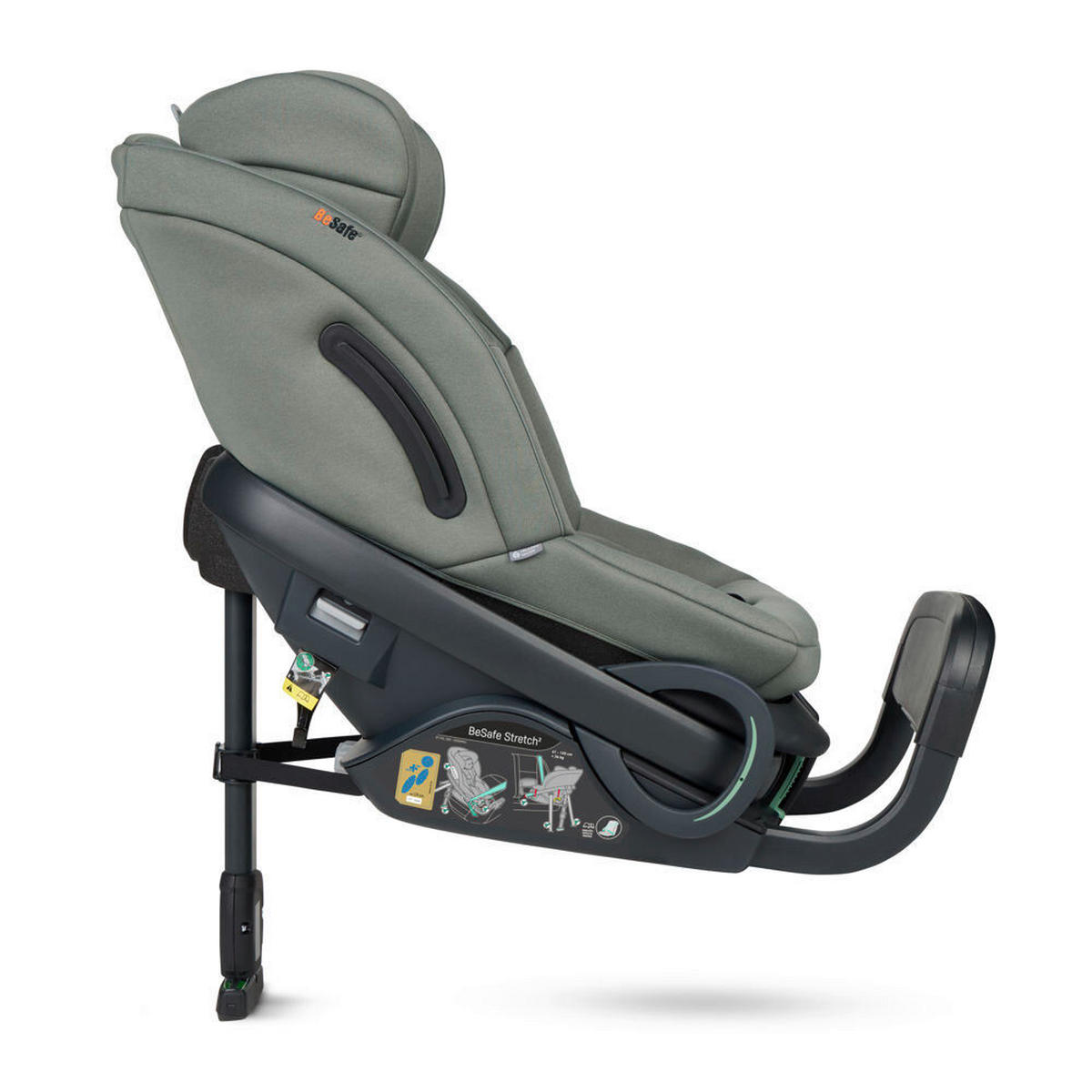 AUTO-SEDIŠTE ZA BEBE  Stretch²  - žalfijazelena, Osnovno, tekstil/plastika (79/44/60cm) - Besafe
