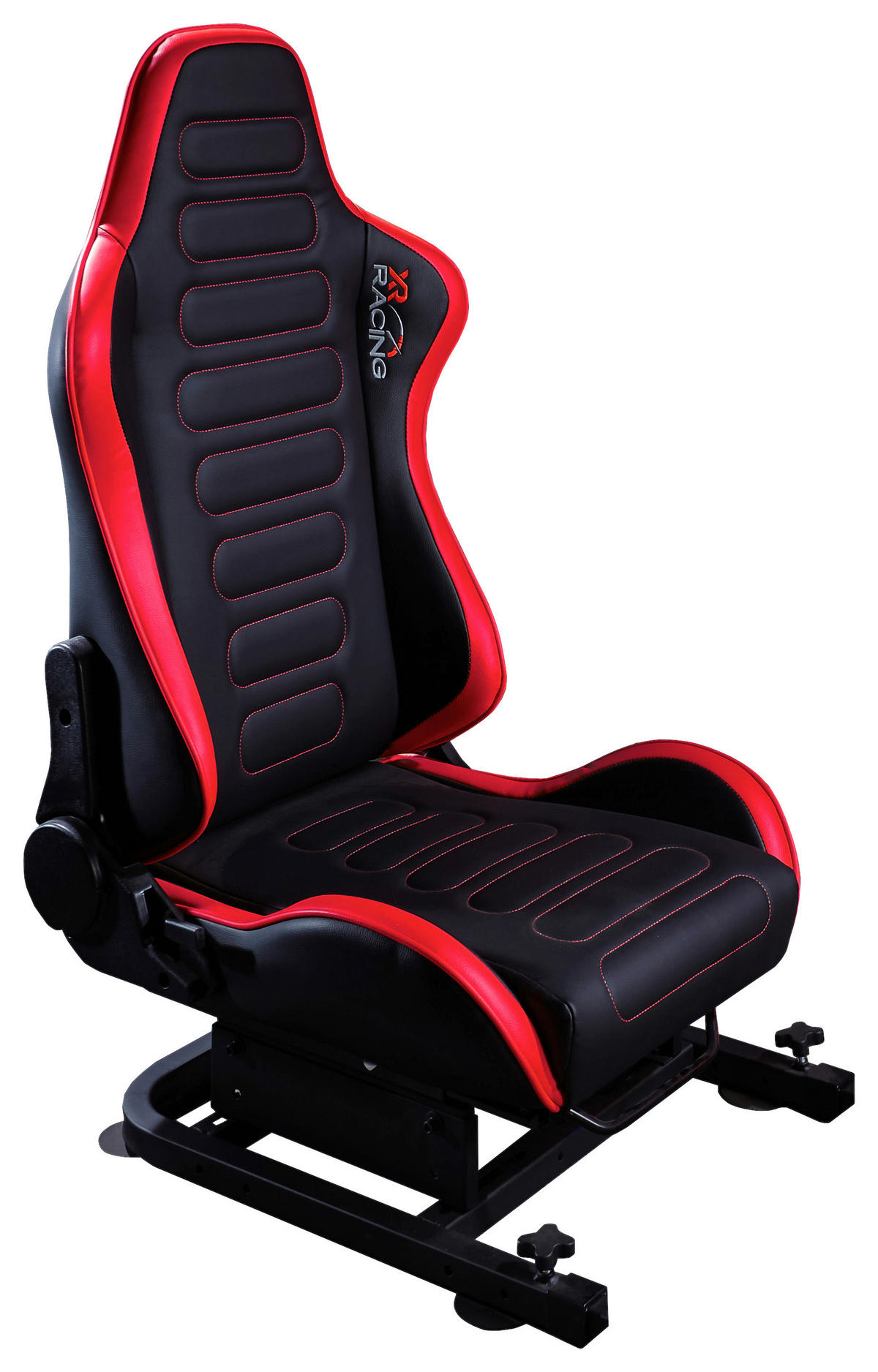 GAMINGSTUHL Rot, Schwarz Metall, Kunststoff, Leder   - Rot/Schwarz, MODERN, Leder/Kunststoff (63/53/83cm) - X Rocker