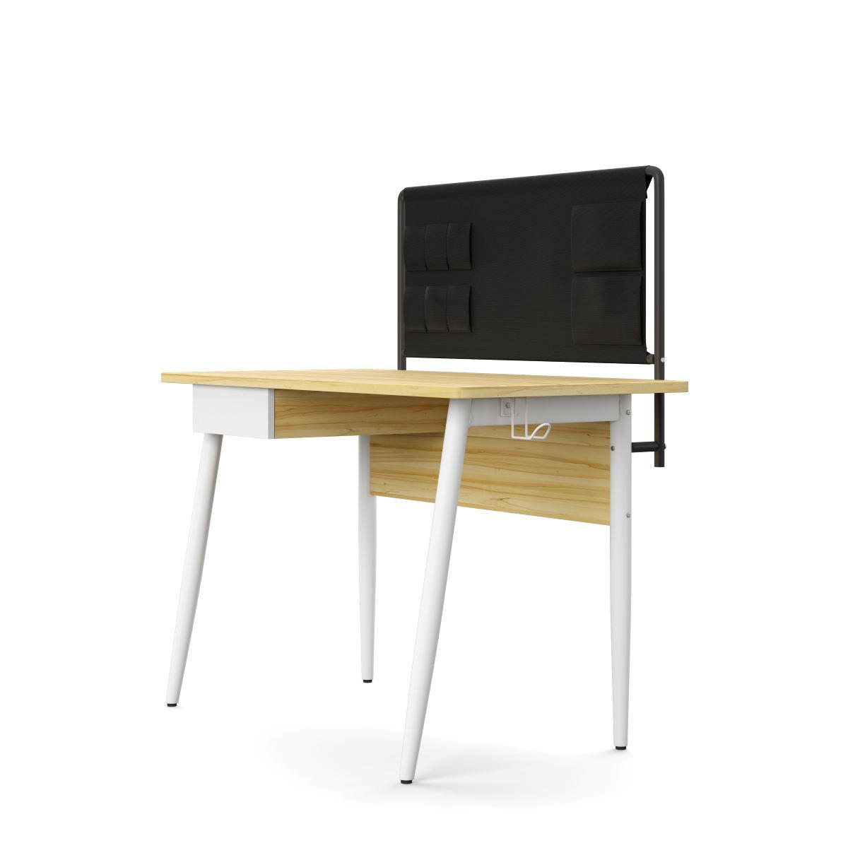 SCHREIBTISCH 120/76/60 cm  in Weiß, Eichefarben  - Eichefarben/Weiß, Design, Holzwerkstoff/Metall (120/76/60cm) - MID.YOU
