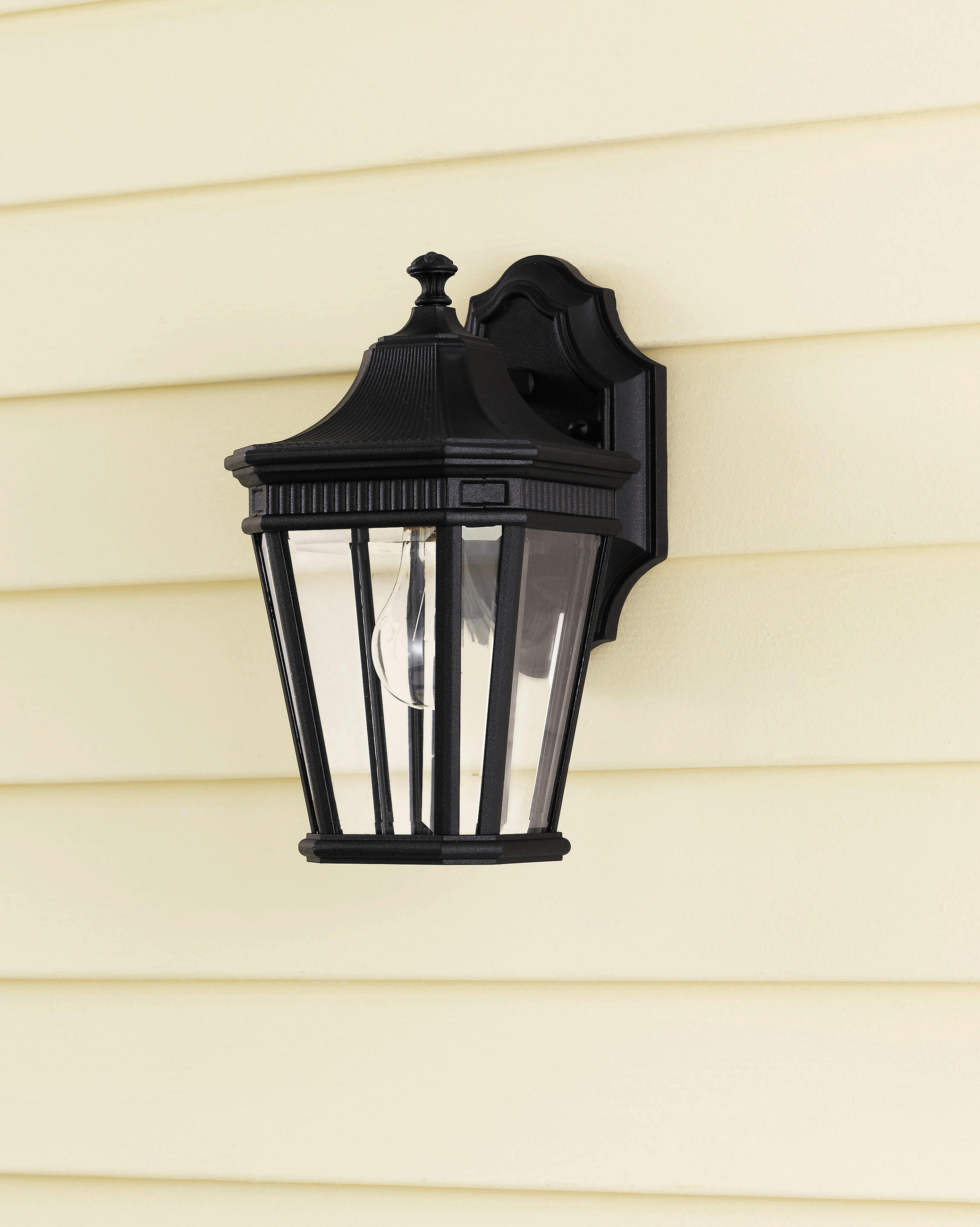 AUSSENWANDLEUCHTE - Schwarz, Konventionell, Glas/Metall (16.5/29.2 /19.7cm) - Elstead Lighting