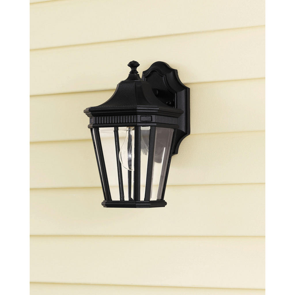 Thumbnail - Elstead Lighting AUßENWANDLEUCHTE Elstead Cotsln, Schwarz, Metall, Glas, 16.5x29.2x19.7 cm, Grüner Punkt, RoHS, Lampen &...